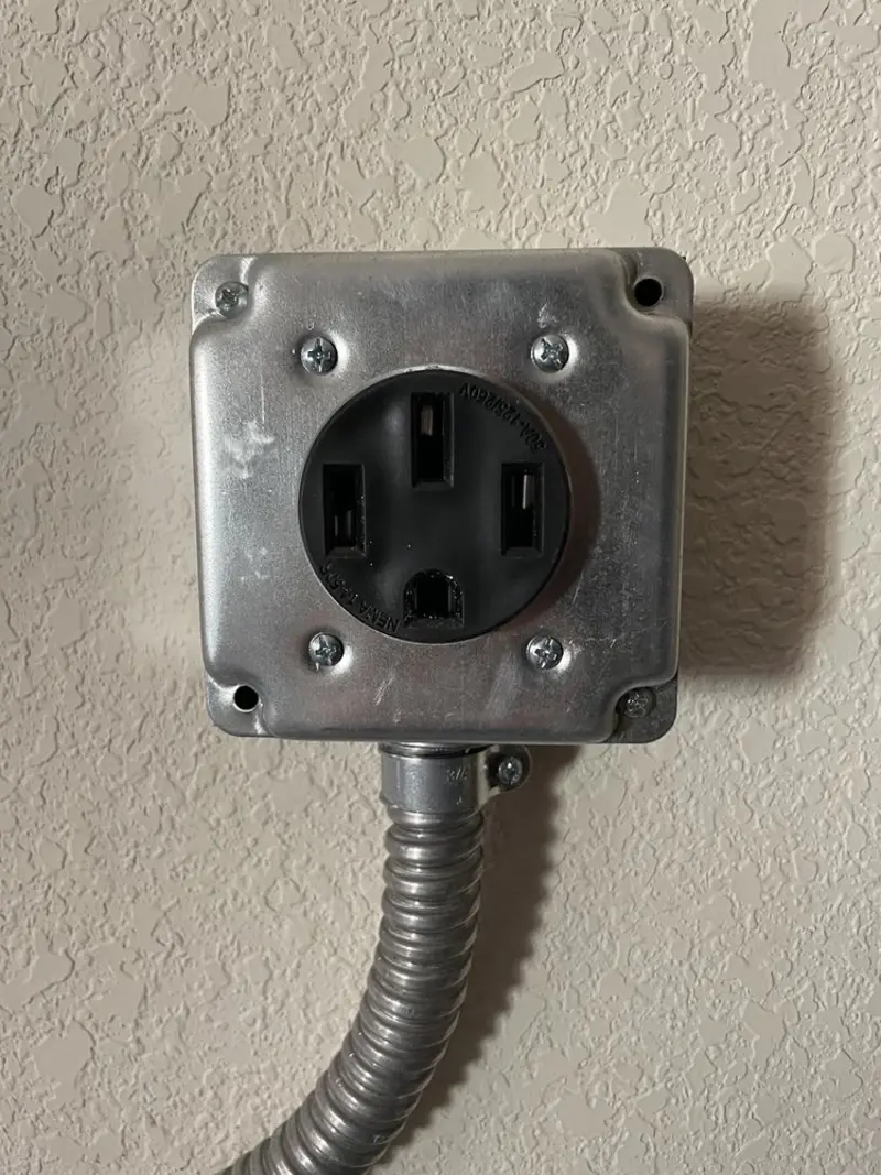 NEMA 14-50 outlet installed for Smart Home Electrical in Malmstrom AFB